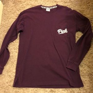 PINK long-sleeve t-shirt XS